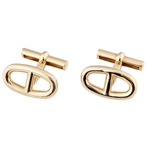 hermes cufflinks gold price.